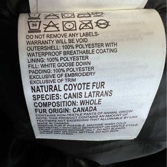 Canada Goose Elrose Down Parka Puffer in Black  Sz XS - Picture 8 of 11